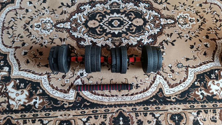 Гантели по 10кг (штанга)