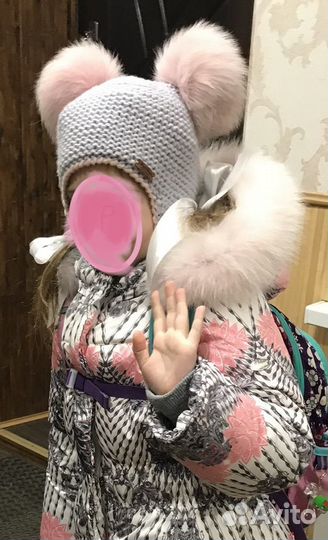 Шапка зимняя для девочки 54 56