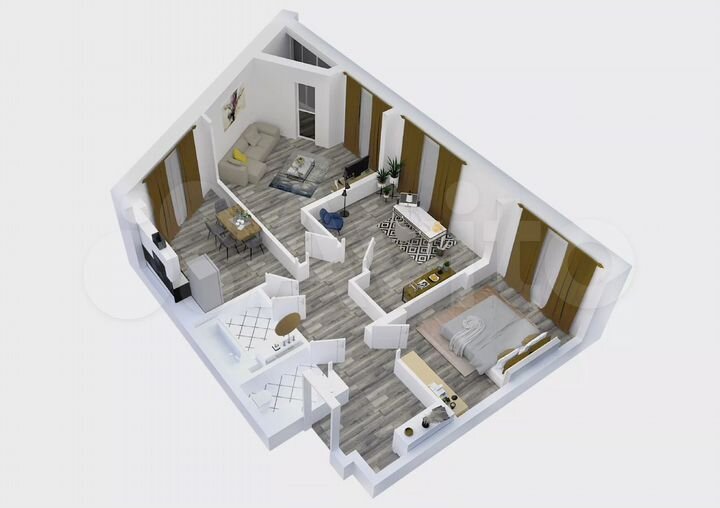 3-к. квартира, 79,3 м², 11/15 эт.