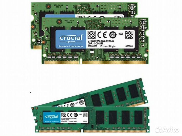Оперативная память DDR3 DDR3L ECC Crucial