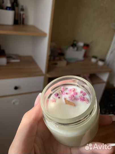 Ароматическая свеча ручной работы