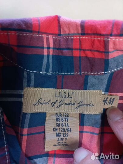 Рубашка р.122