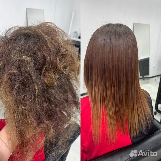 Кератиновое выпрямление/Ботокс/Нанопластика/Брейды