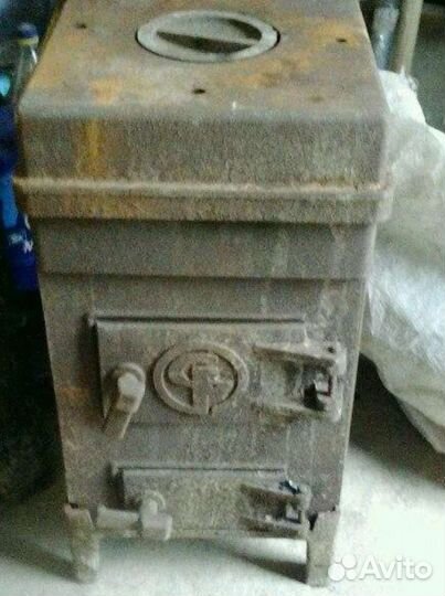 Печь буржуйка чугунная армейская ссср/Доставка