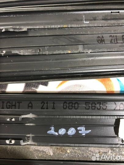 Накладка на порог салона Mercedes E W211 M