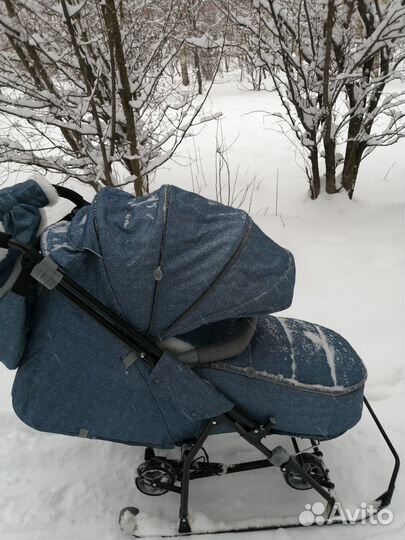 Санки коляска ника kids