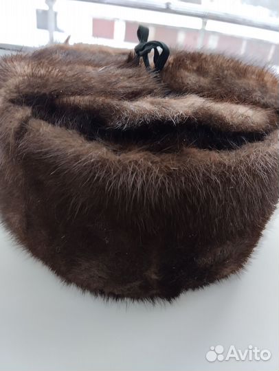 Норковая шапка мужская