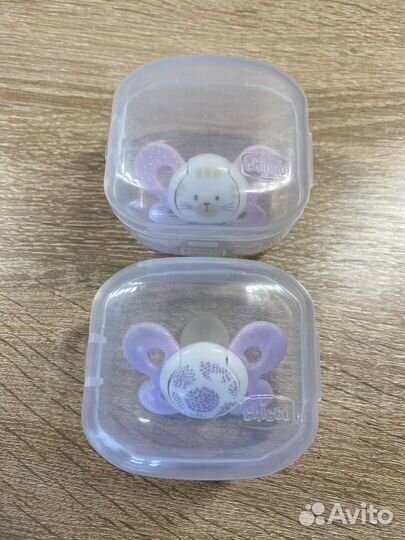 Пустышка (соска) chicco 2 шт в контейнерах