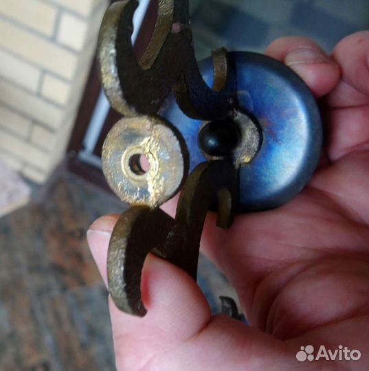 Подсвечник канделябр латунь дерево СССР