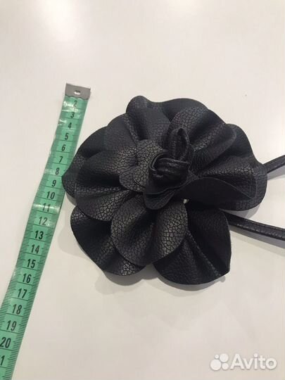 Ремень кожаный женский в форме розы