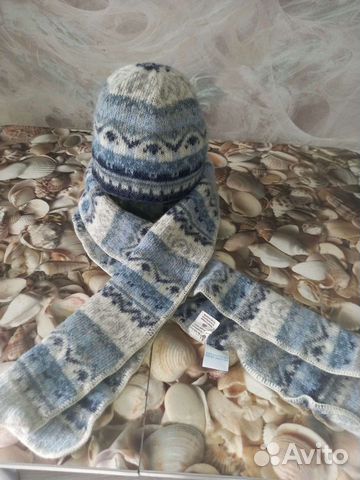 Комплект шапка и шарф женский