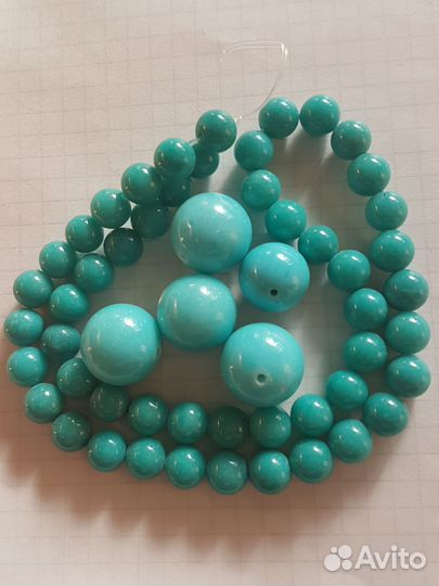 Для рукоделия, бусины из прессованного камня