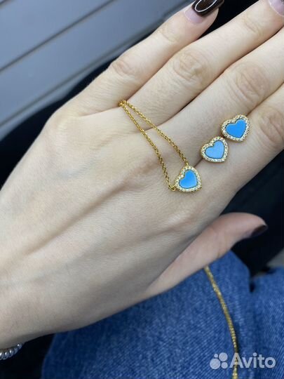 Комплект серьги и кулон APM