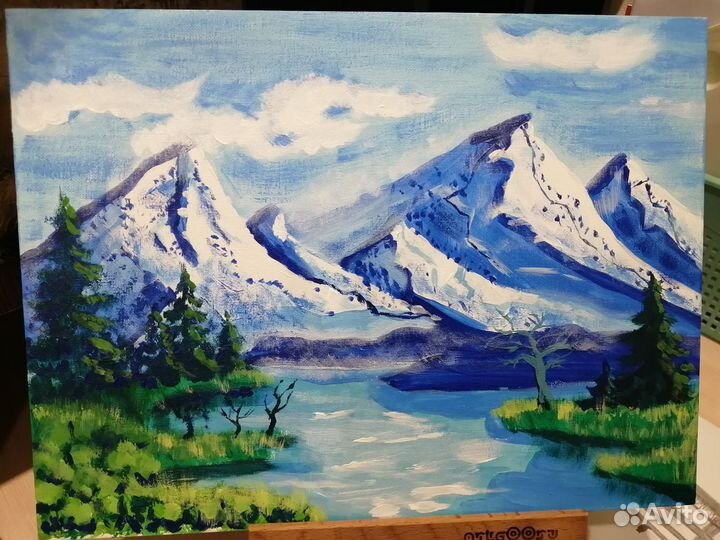 Картина акрилом пейзаж 