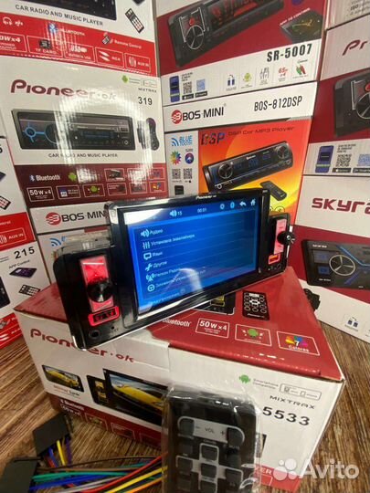 Магнитола Pioneer с сенсорным экраном bluetooth