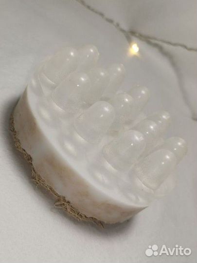 Массажное мыло с люфой ручной работы