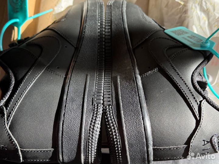 Nike air force 1 low black (черные) Оригинал