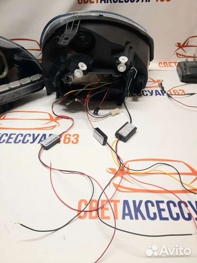 Фары на priora квадратные линзы