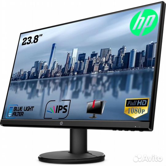 Монитор HP24Y Экран - IPS (без рамочный) 24 дюйма