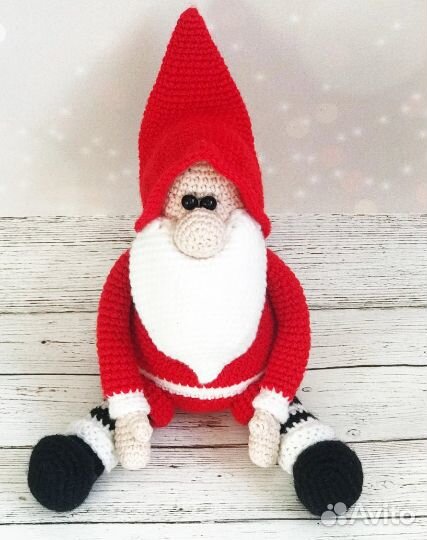 Санта гном - интерьерная игрушка