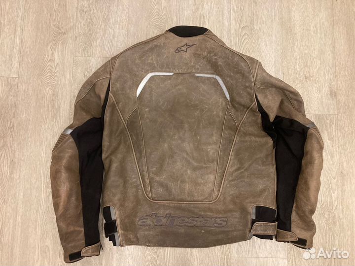 Кожаная мотокуртка Alpinestars Avant Brown