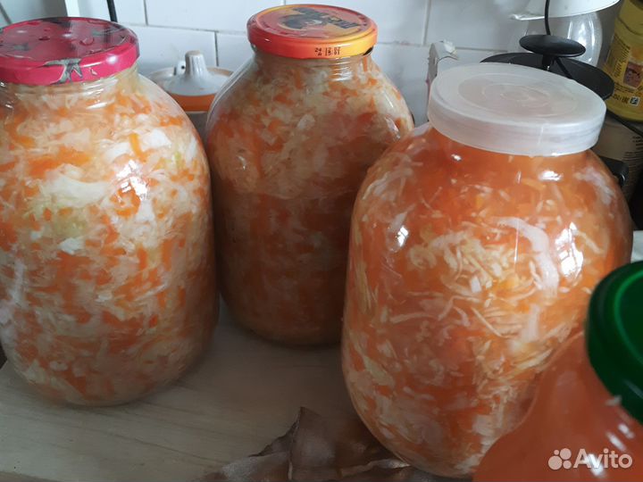 Капуста квашеная, грибы, овощи консервированные