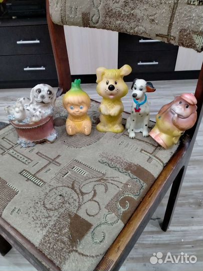 Резиновые игрушки пищалки СССР