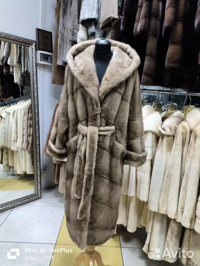 Шуба норковая Премиум 44-50/52. Новая. 120 см