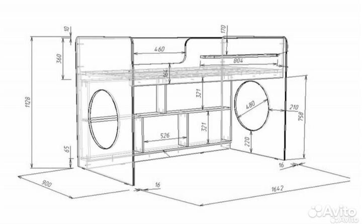 Кровать-чердак Легенда