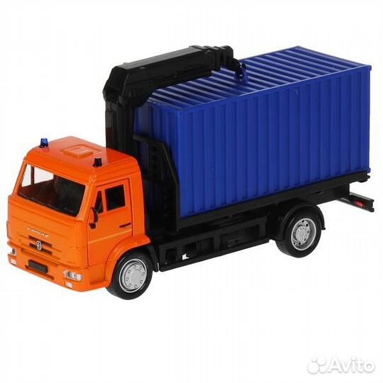 Машина Технопарк металл каmaz Контейнеровоз 15,5 с