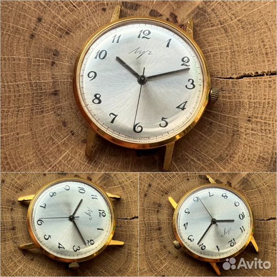 Луч Перламутр - мужские тонкие наручные часы СССР