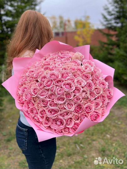 Букеты из 101 розы, 51 розы, 25 роз с доставкой