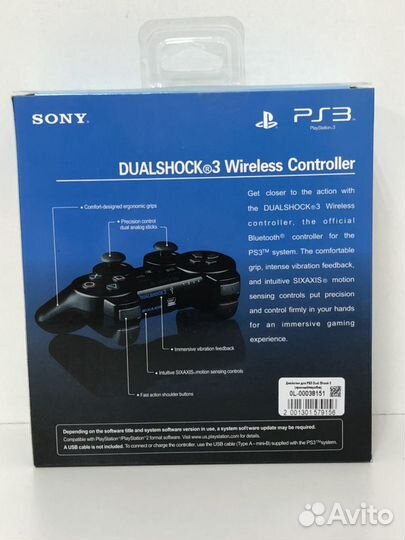 Геймпад новый для PS3 красный