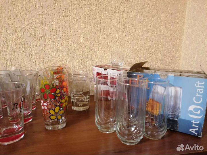 Рюмки, бокалы, стаканы