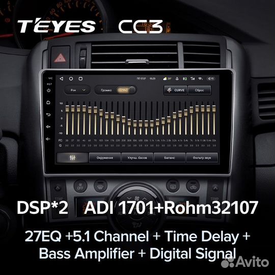 Магнитола Teyes CC3 3/32 Toyota Verso
