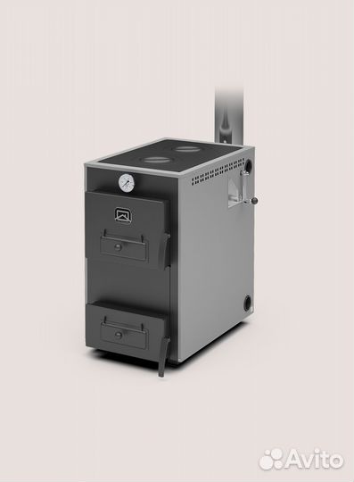Твердотопливный котёл Куппер Практик 16В(с плитой)