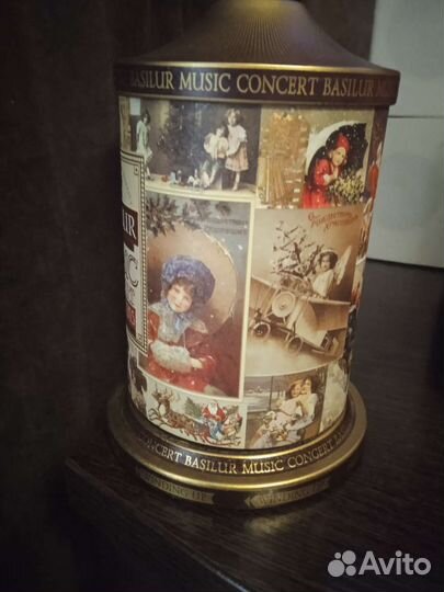 Музыкальная шкатулка, жестяная банка с музыкой
