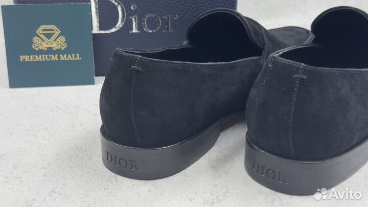 Замшевые лоферы Dior мужские