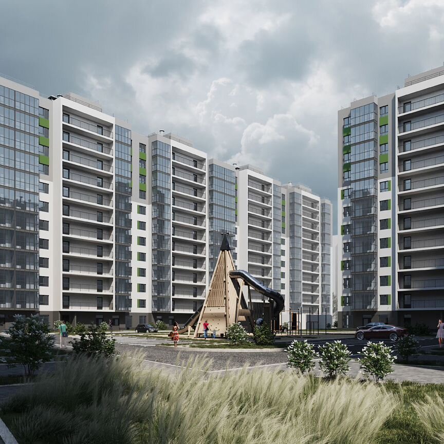 2-к. квартира, 56 м², 4/12 эт.