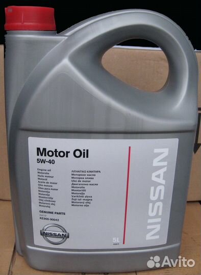 Масло моторное nissan 5W40 5L