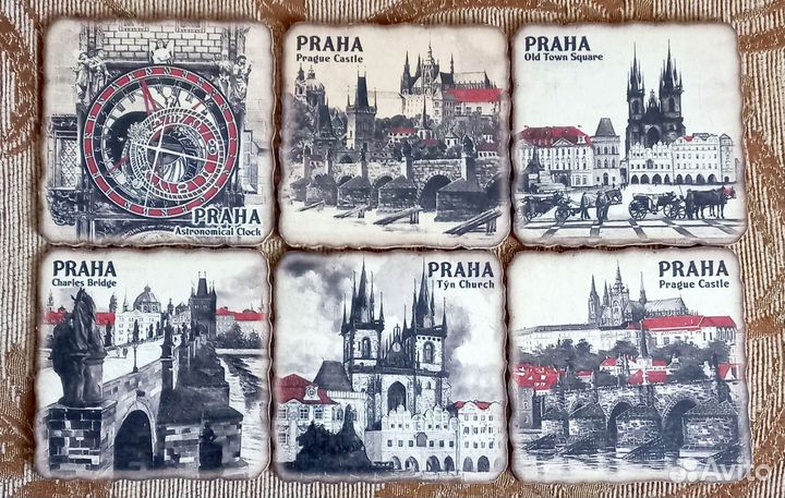 Подставки под пиво из Праги