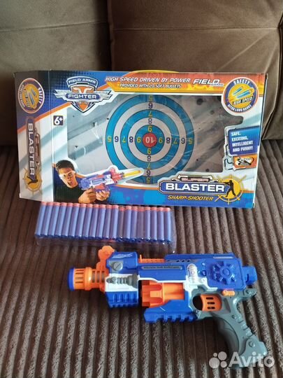 Детский пулемет пистолет Blaster пульками автомат