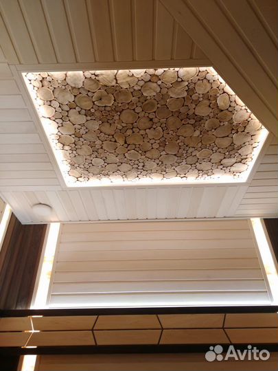 Панно из можжевельника, спилы можжевельника