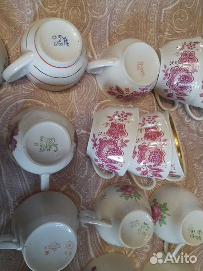 Чашки из сервизов СССР