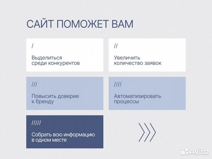 Создание сайтов / Разработка / Сайт под ключ