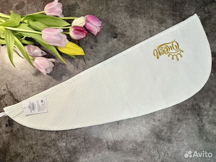 Новая чалма вафельная Queen для сушки волос