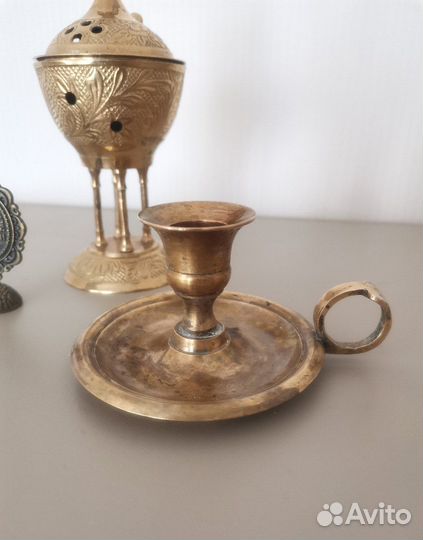 Кадило, подсвечник, картина из камня