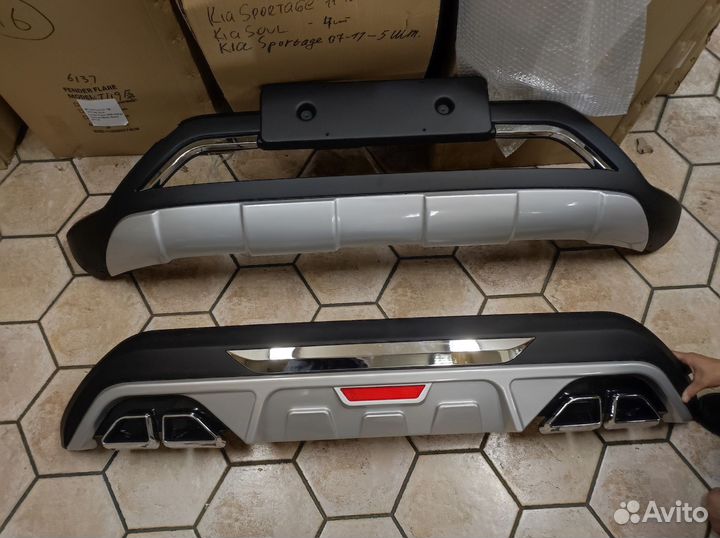 Накладки на бампера Hyundai Creta 2020-нв