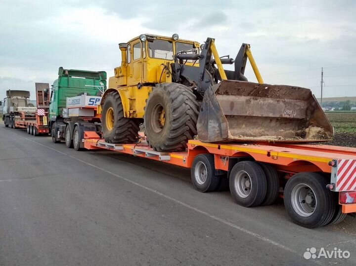 Перевозка негабарита тралом.Грузоперевозки техники