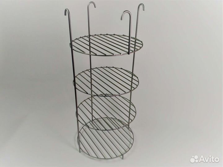 Этажерка для тандыра 4-х ярусная, 22 см на крючках
